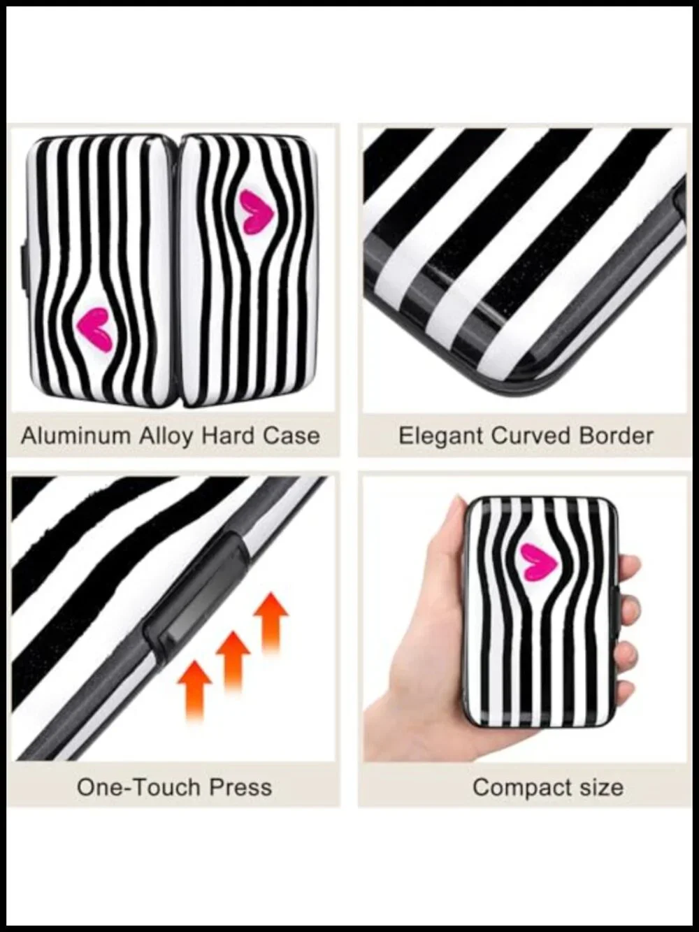 Mini RFID Aluminum Wallet Card Case for Men Women